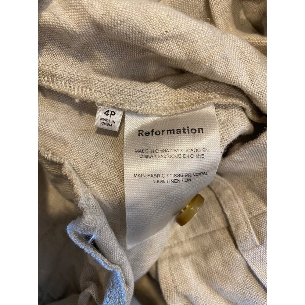 Reformation Cream Wide-Leg Pants - Picture 7 of 8